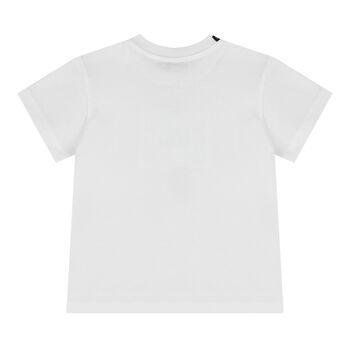 Baby Boys White Logo Majolica T-Shirt