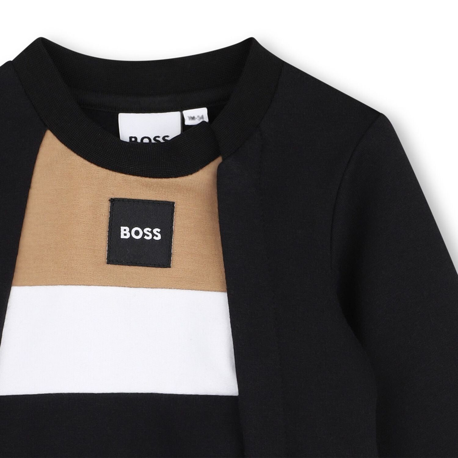 Baby Boys Black Logo Tracksuit, 1, hi-res