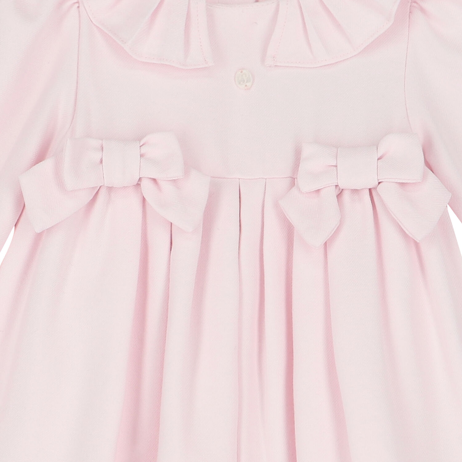Baby Girls Pink Ruffled Dress, 1, hi-res
