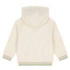 Younger Boys Ivory Dino Hooded Top, 1, hi-res