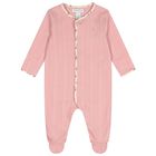 Baby Girls Pink Floral Pointelle Babygrow Gift Set, 1, hi-res