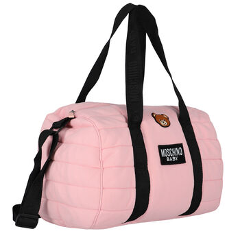 حقيبة تغيير بشعار تيدى باللون الوردى
