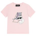 Girls Pink Choupette T-Shirt, 2, hi-res