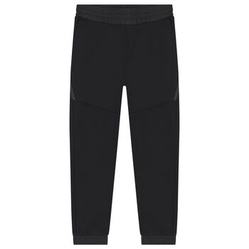 Boys Black Logo Joggers