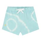 Baby Boys Turquoise Blue Teddy Bear Logo Shorts Set, 1, hi-res