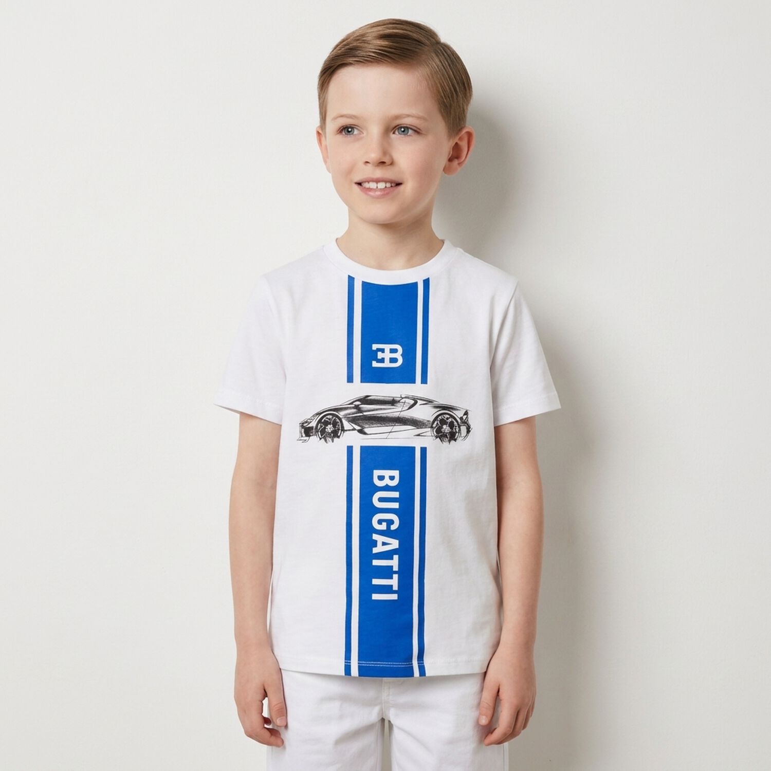 Boys White Logo T-Shirt , 2, hi-res