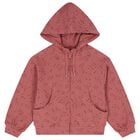 Girls White & Pink Printed Tracksuit ( 3 Piece ), 2, hi-res