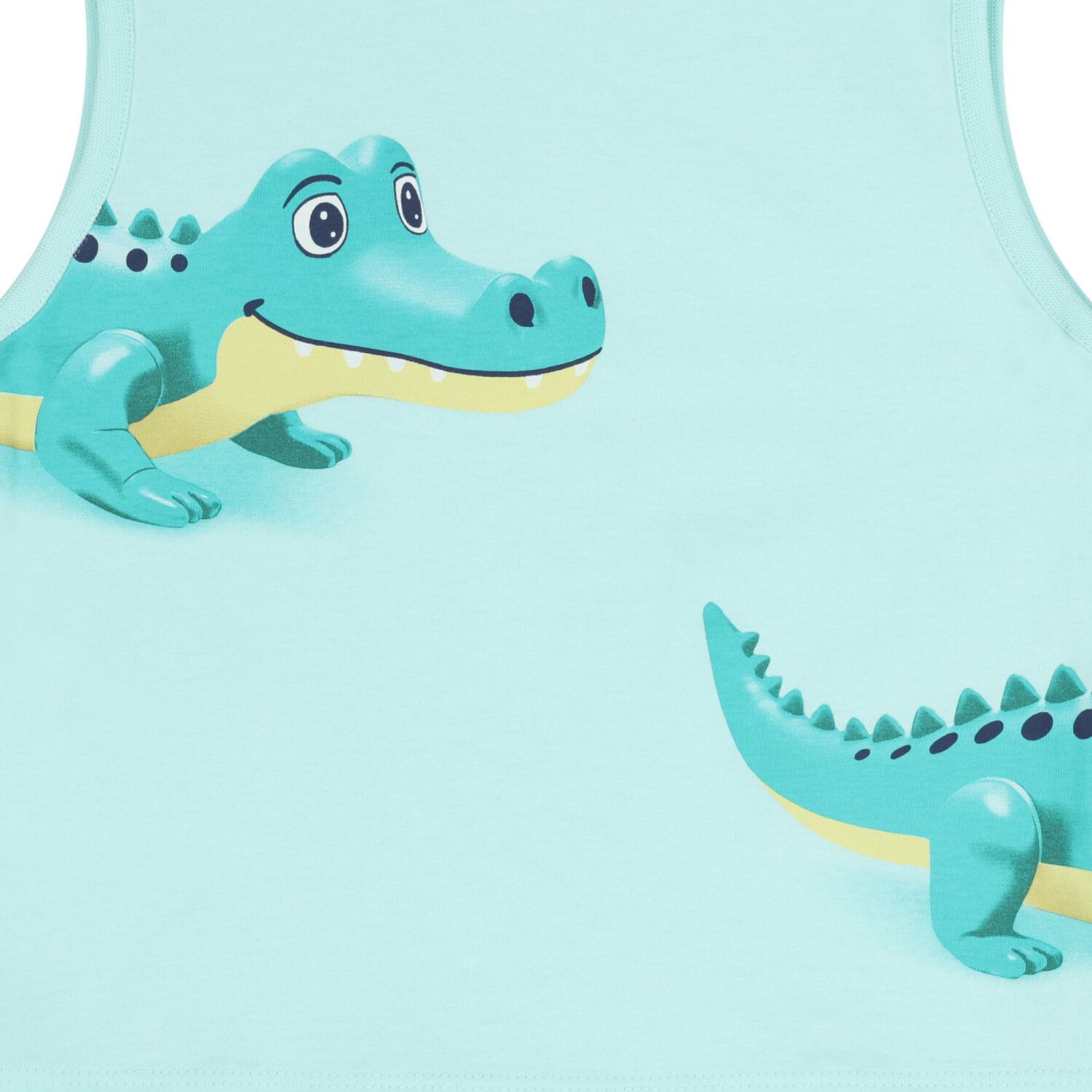 Younger Boys Green & White Shorts Set, 1, hi-res