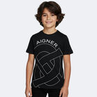 Boys Black Logo T-Shirt, 2, hi-res