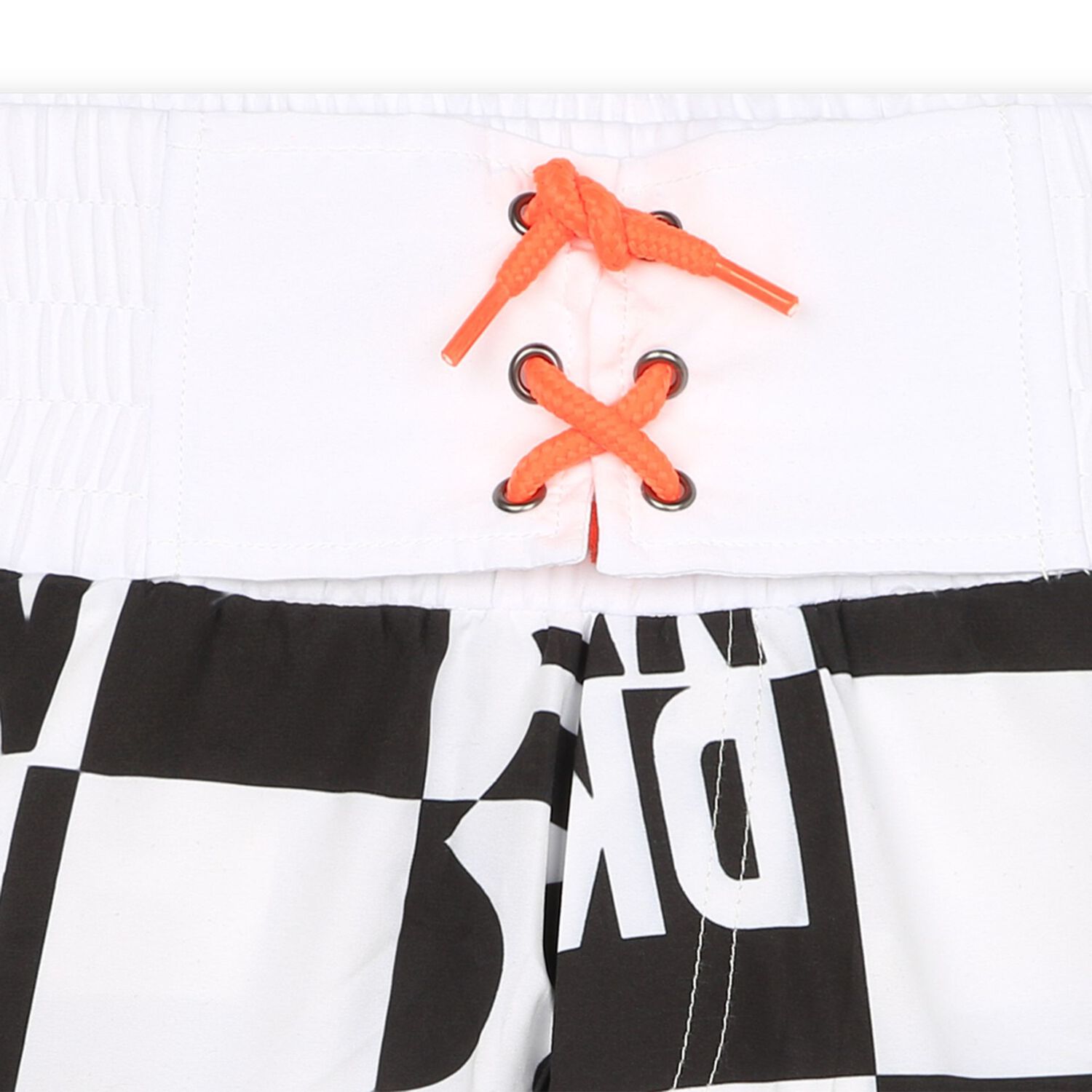 Girls Black & White Logo Swim Shorts, 1, hi-res image number null
