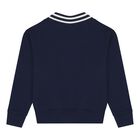 Girls Navy Blue Logo Sweatshirt, 1, hi-res