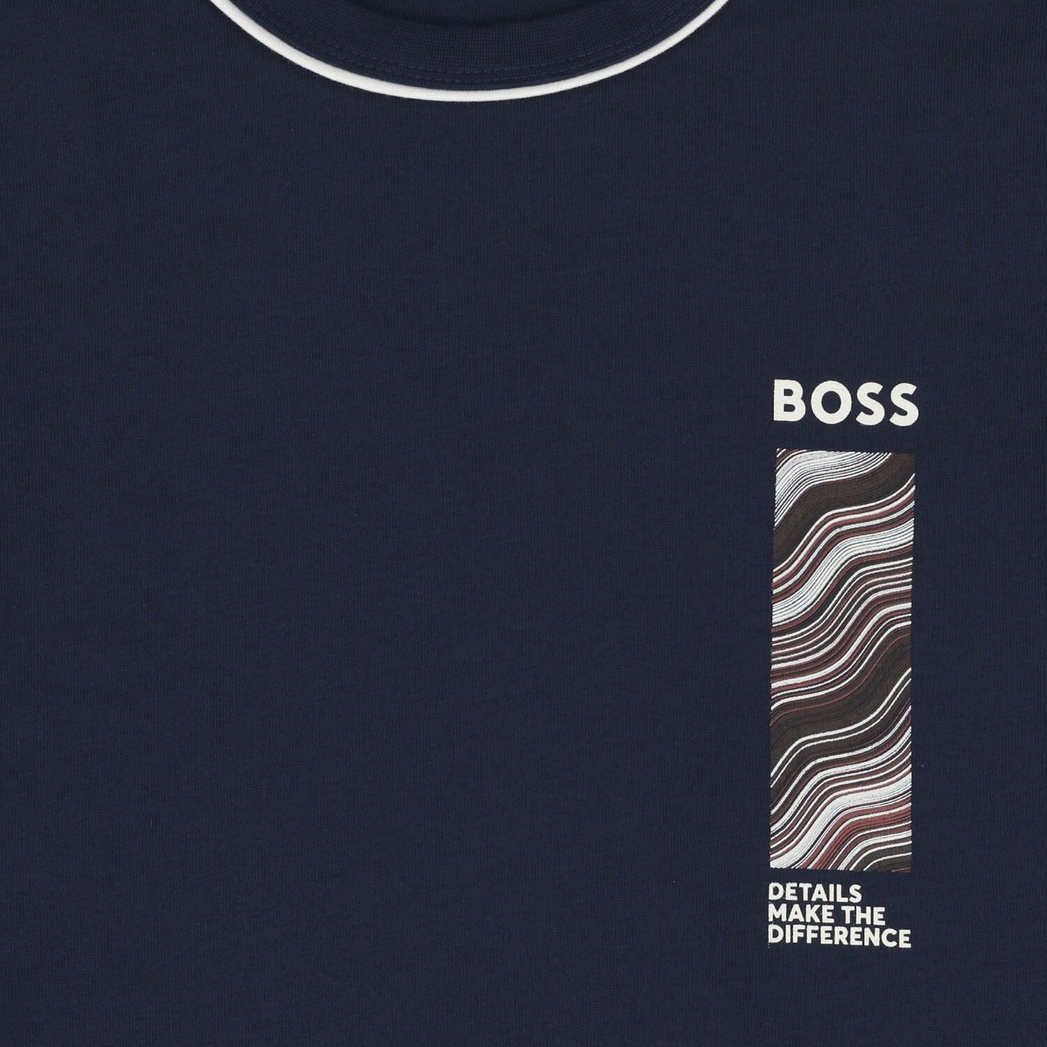 Boys Navy Blue Logo T-Shirt, 2, hi-res