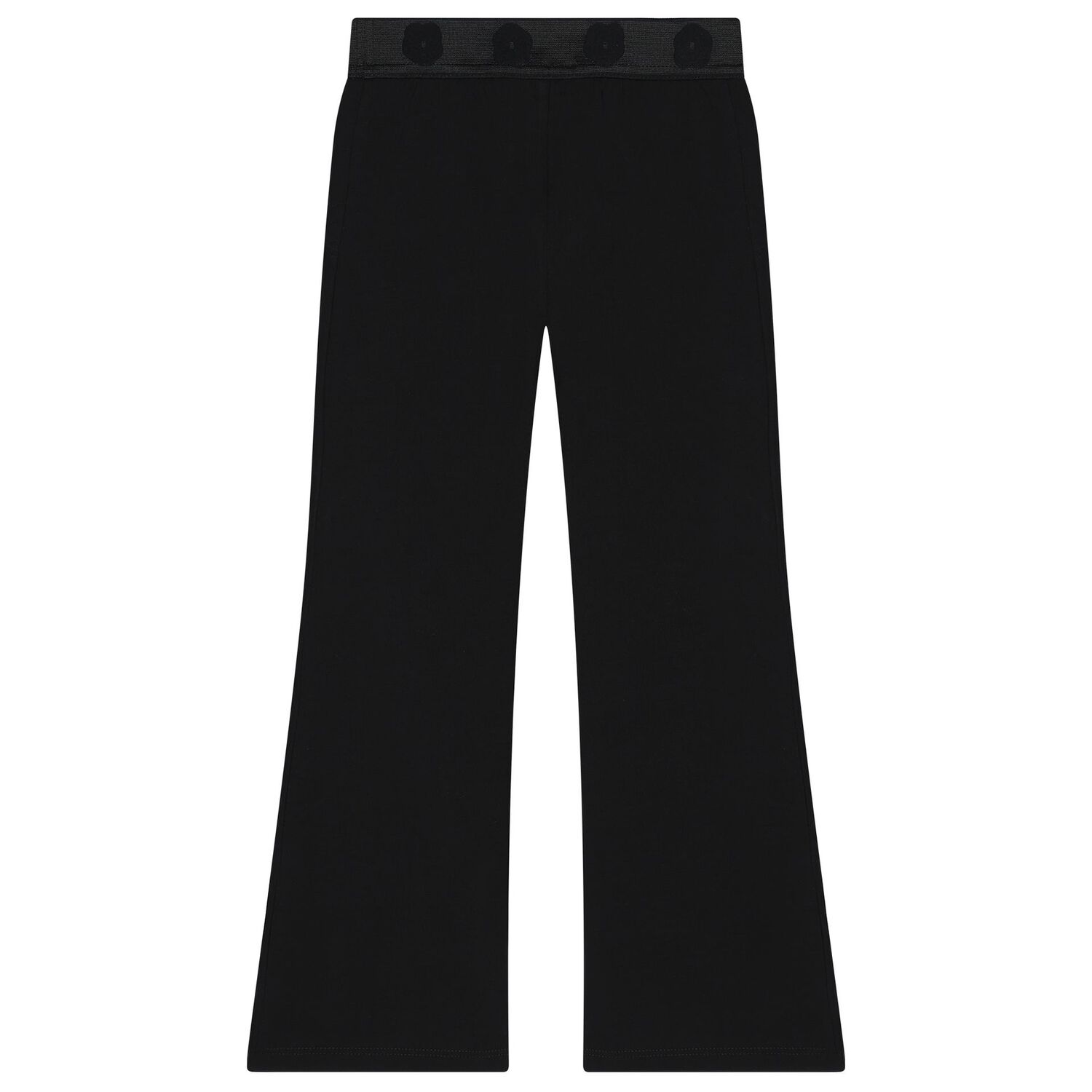 Girls Black Logo Leggings, 2, hi-res