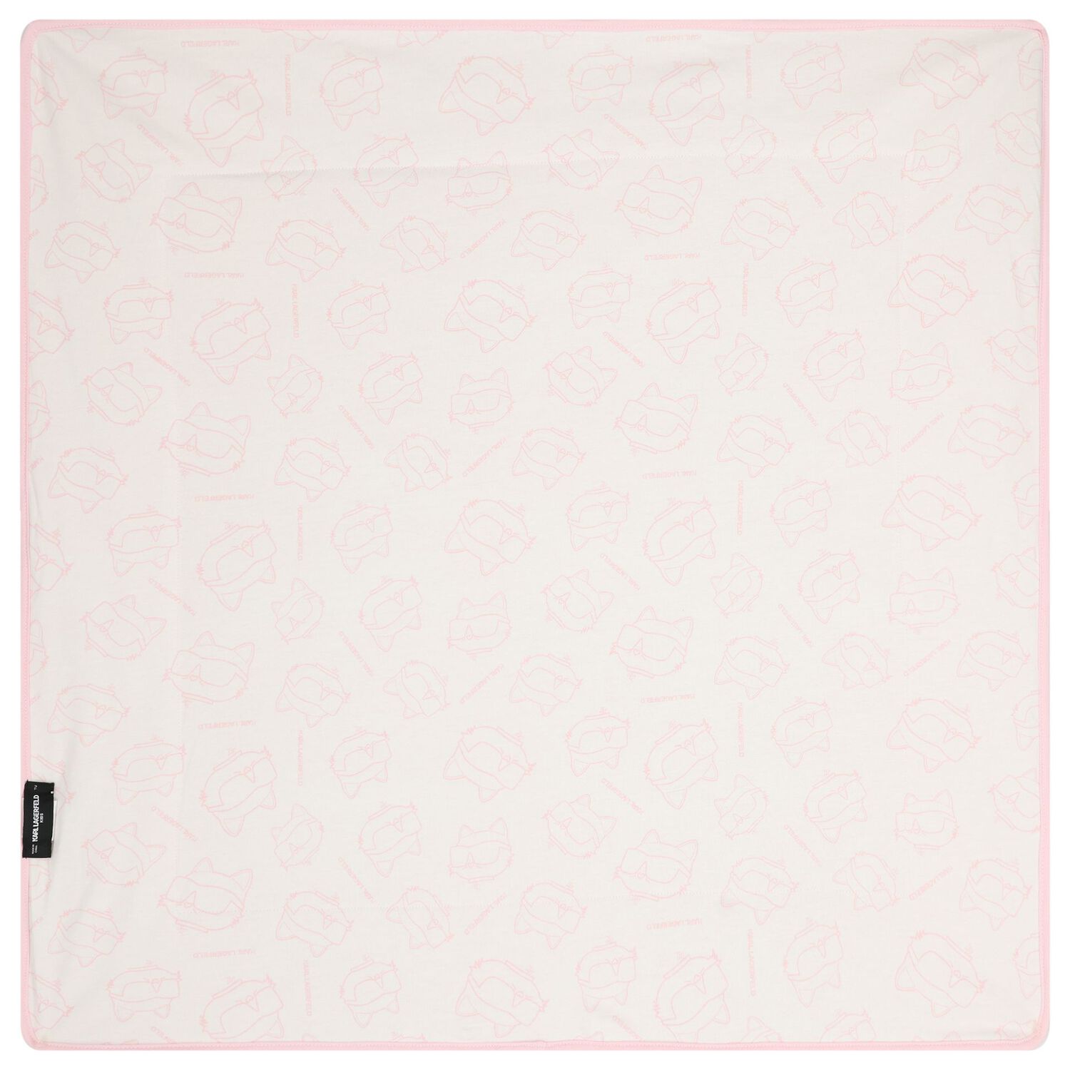 Baby Girls Pink Choupette Logo Blanket, 1, hi-res