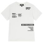 Boys White & Beige Logo Shorts Set, 1, hi-res