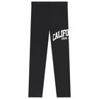 Girls Black Leggings, 1, hi-res