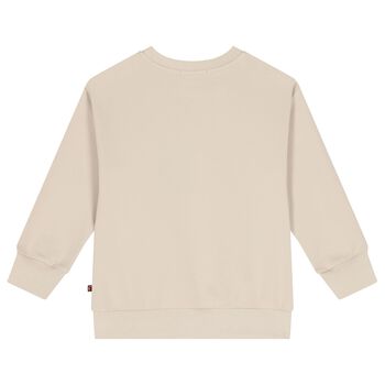 Girls Beige Crossbody Bag Sweatshirt
