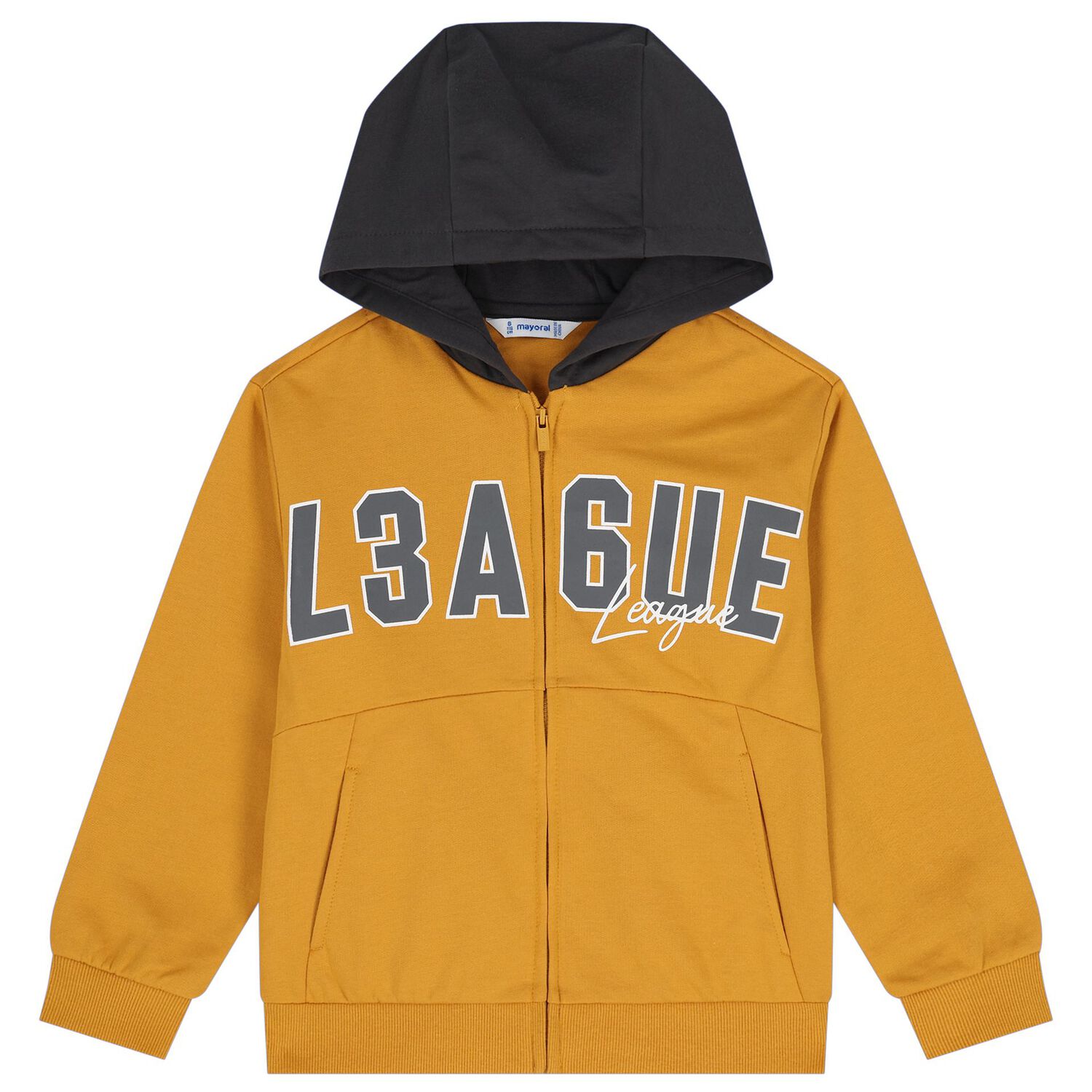 طقم بدله رياضيه اولاد باللون الاصفر والرمادى ( 3 قطع ) , 1, hi-res