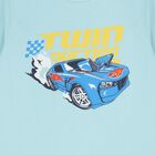 Boys Blue & Navy Blue Hotwheels Shorts Set, 1, hi-res