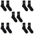 Black Logo Socks ( 5-Pack ), 1, hi-res