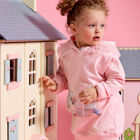 Girls Pink Mouse Hooded Dress, 1, hi-res