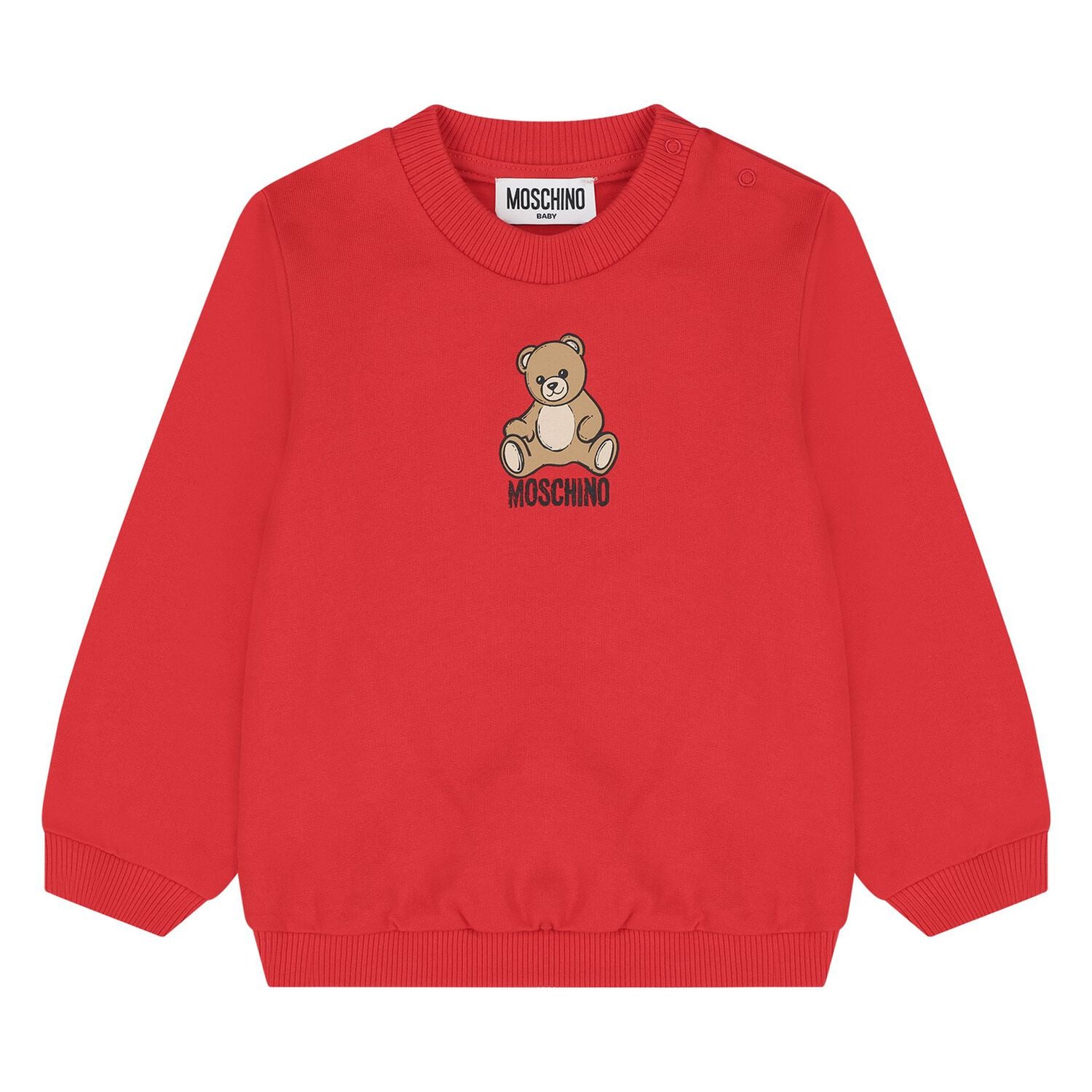 Younger Red Teddy Bear Logo Tracksuit, 4, hi-res
