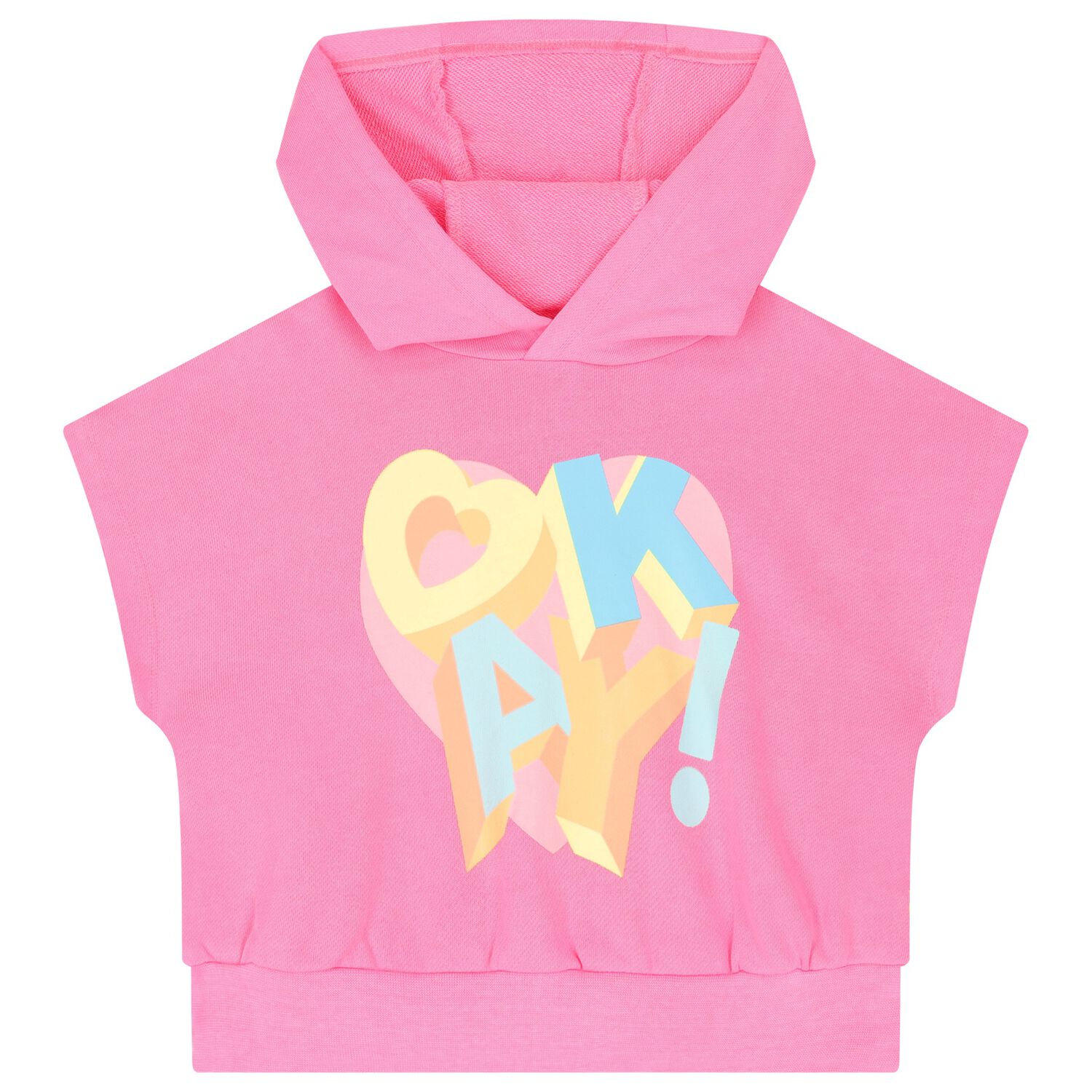 Girls Pink Hooded Top, 1, hi-res image number null