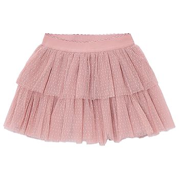 Girls Pink Tulle Skirt