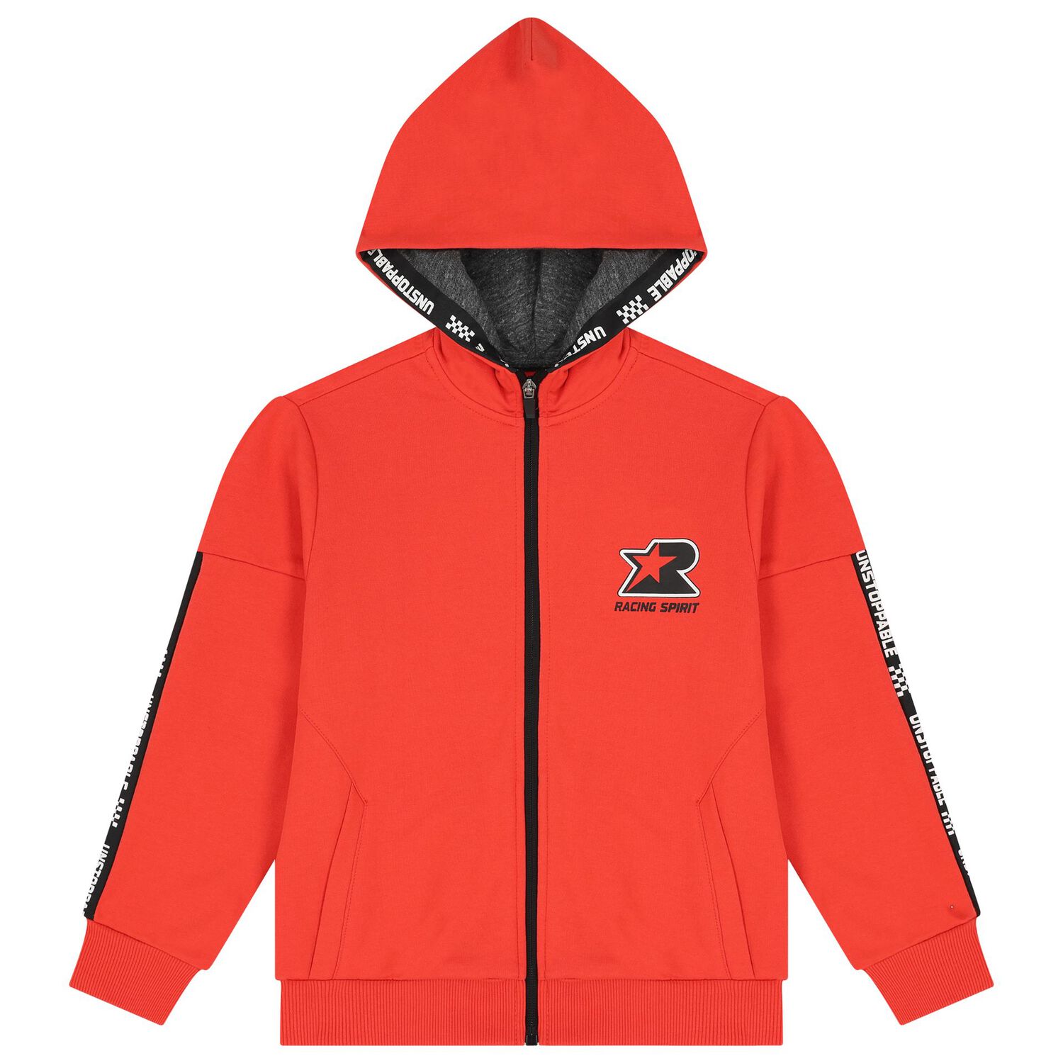 Boys Red & Grey Tracksuit, 1, hi-res image number null