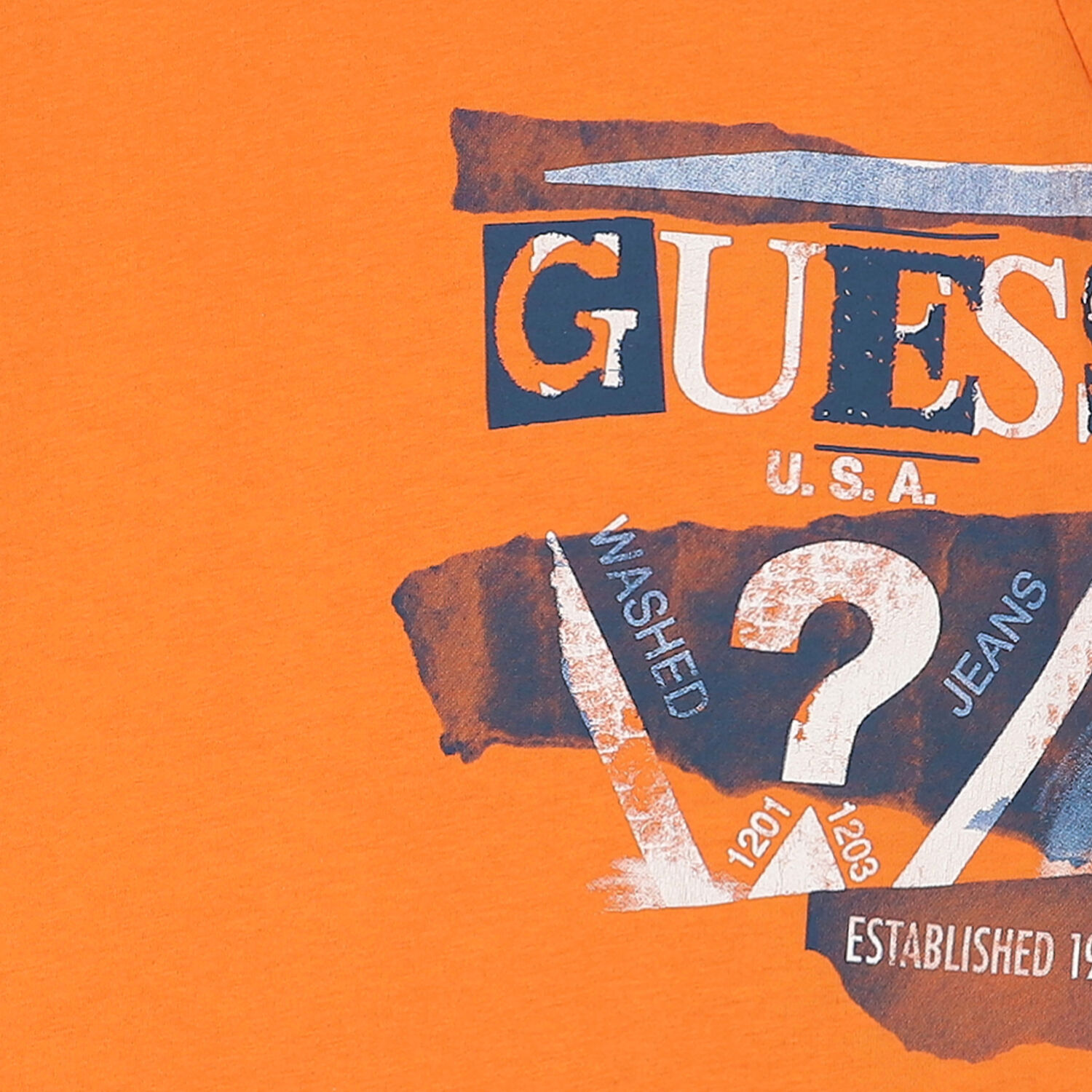 Boys Orange Logo T-Shirt, 3, hi-res