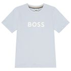 Boys Mini Me Blue Logo T-Shirt, 8, hi-res