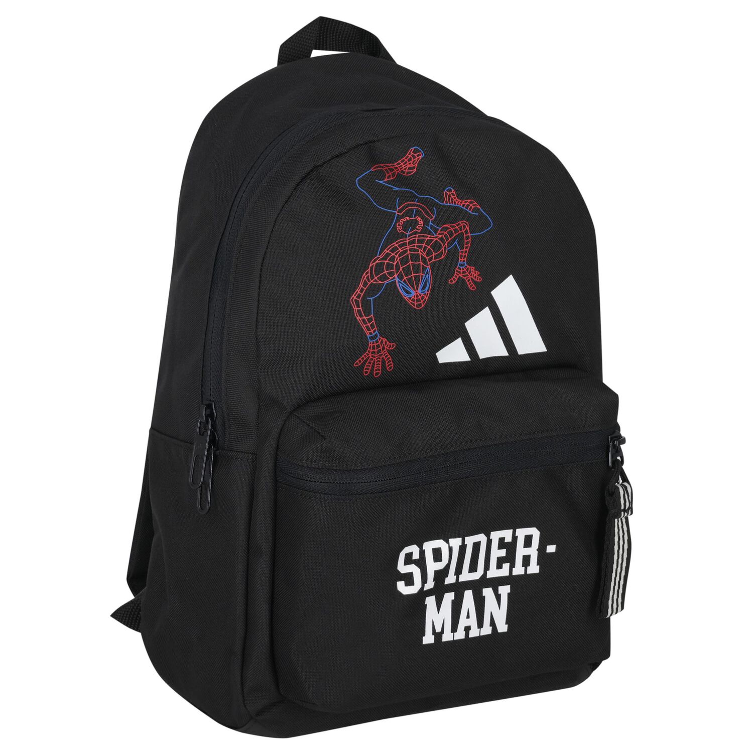 Younger Boys Black Spider-Man Marvel Backpack ( 34cm ), 1, hi-res