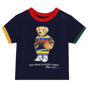 Baby Boys Navy Bear T-Shirt