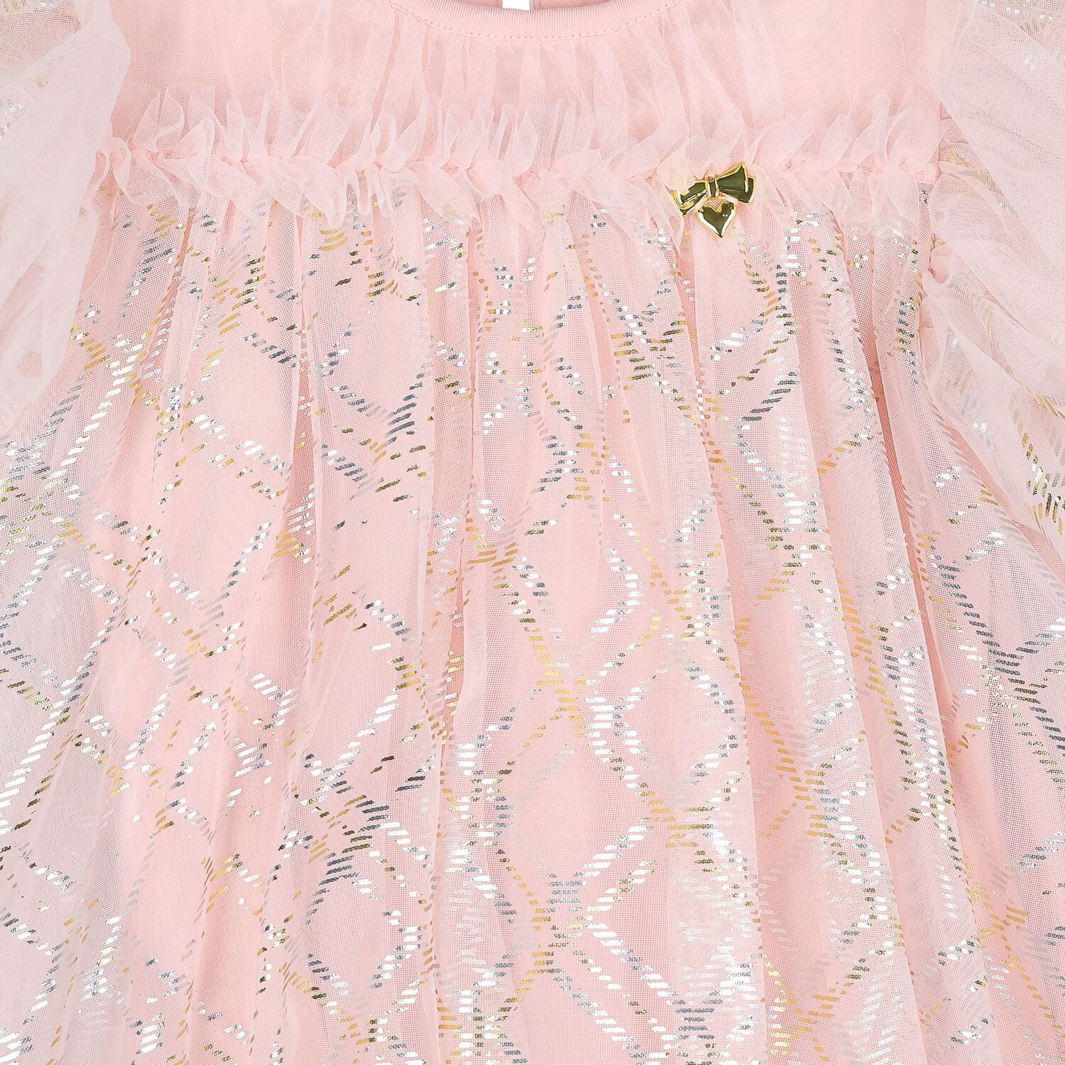 Girls Pink Ruffle Tulle Marlowe Dress, 1, hi-res