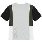 Boys Grey Logo T-Shirt, 2, hi-res