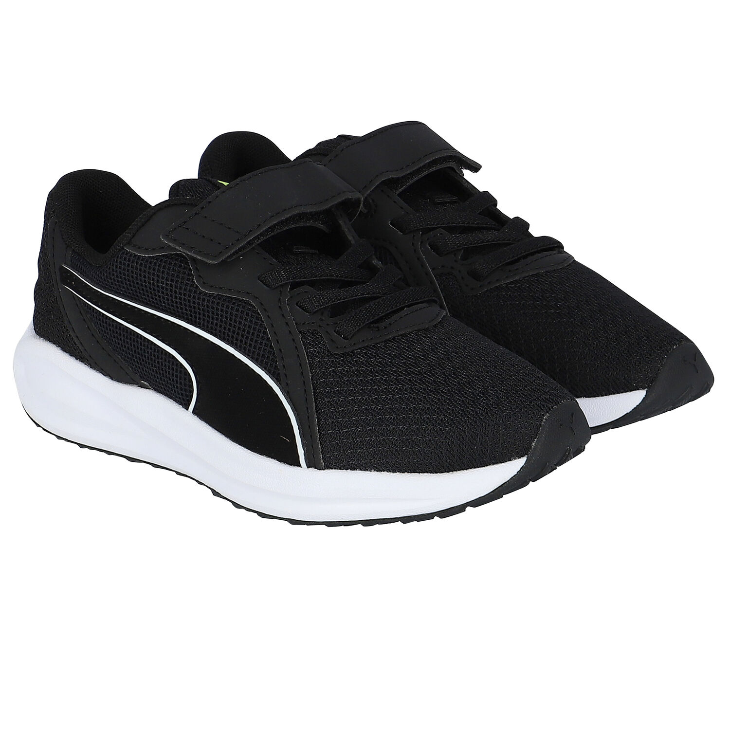 Boys Black Twitch Runner AC Trainers, 1, hi-res