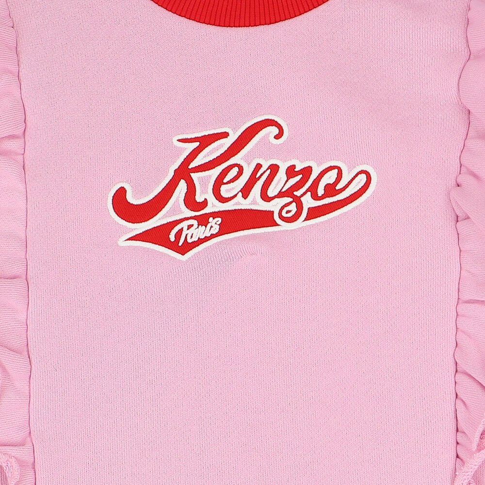 Kenzo Lilac All Over Logo Dress
