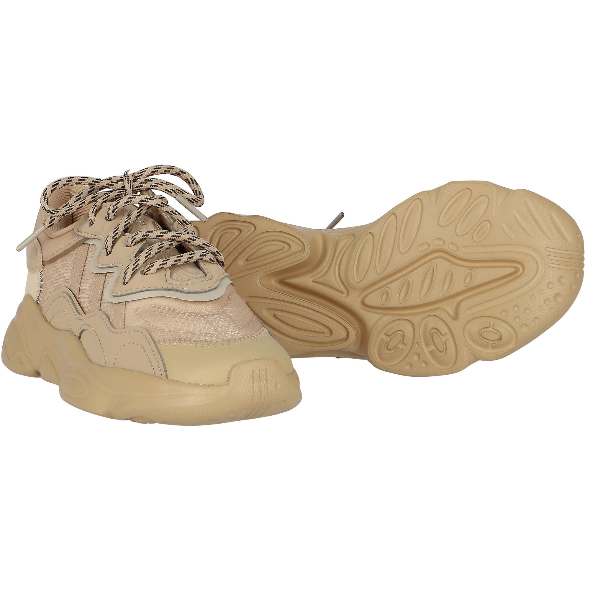 Beige ozweego trainers cheap
