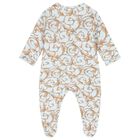 Baby Boys Blue & Gold Babygrow, 1, hi-res