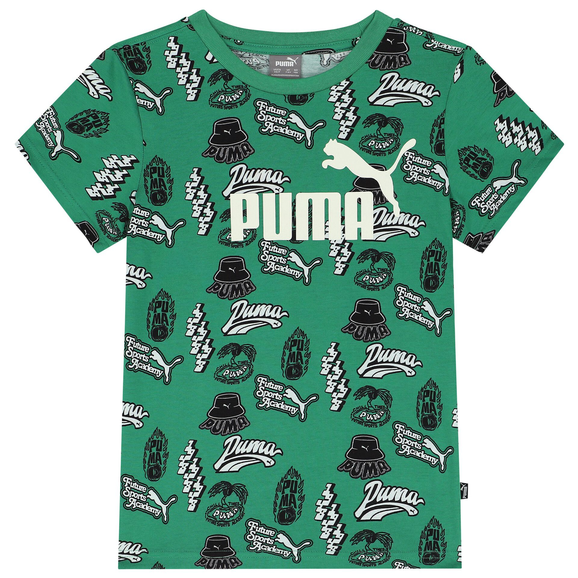 Puma shorts kids green sales