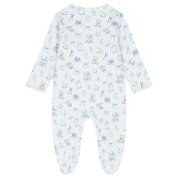 Blue Nursery Print Babygrow