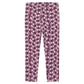 Girls Violet Heart Leggings
