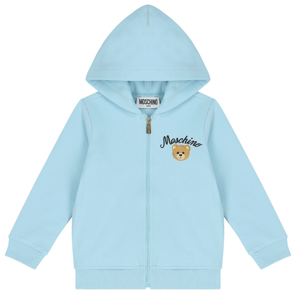 Moschino Blue Teddy-Embroidered Tracksuit