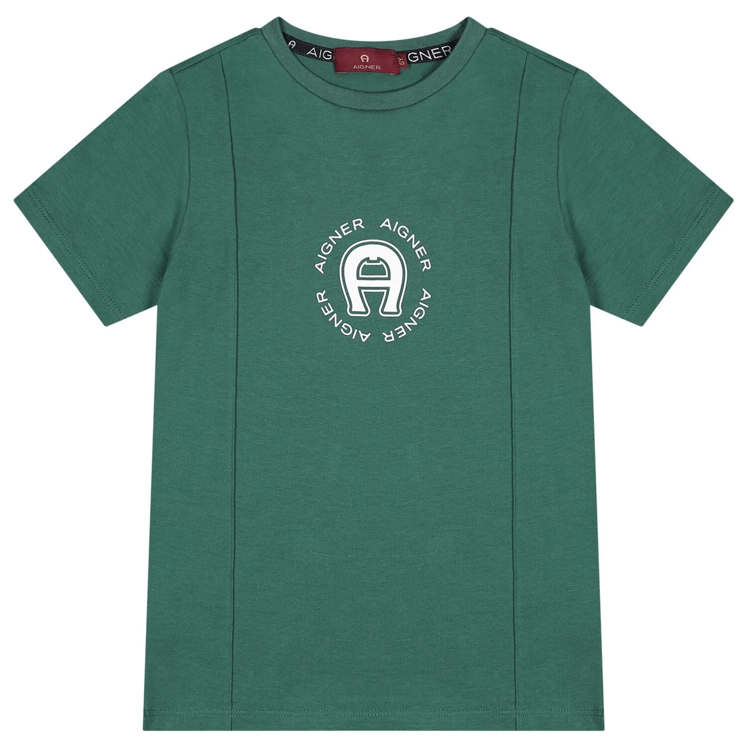 Boys Green Logo T-Shirt, 1, hi-res