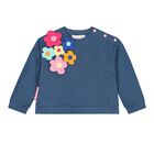 Girls Blue & Pink Flower Skirt Set, 1, hi-res
