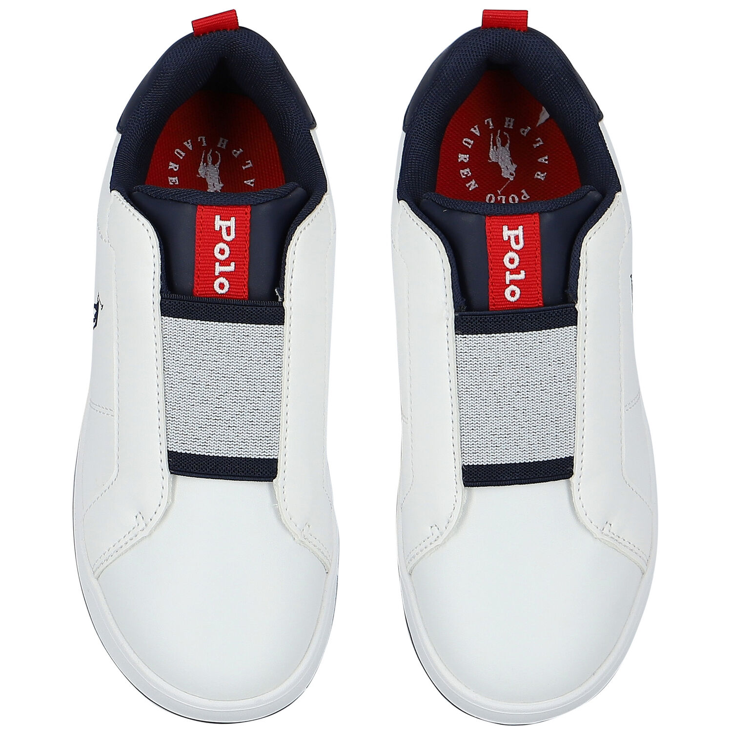 Boys White Logo Trainers, 1, hi-res image number null