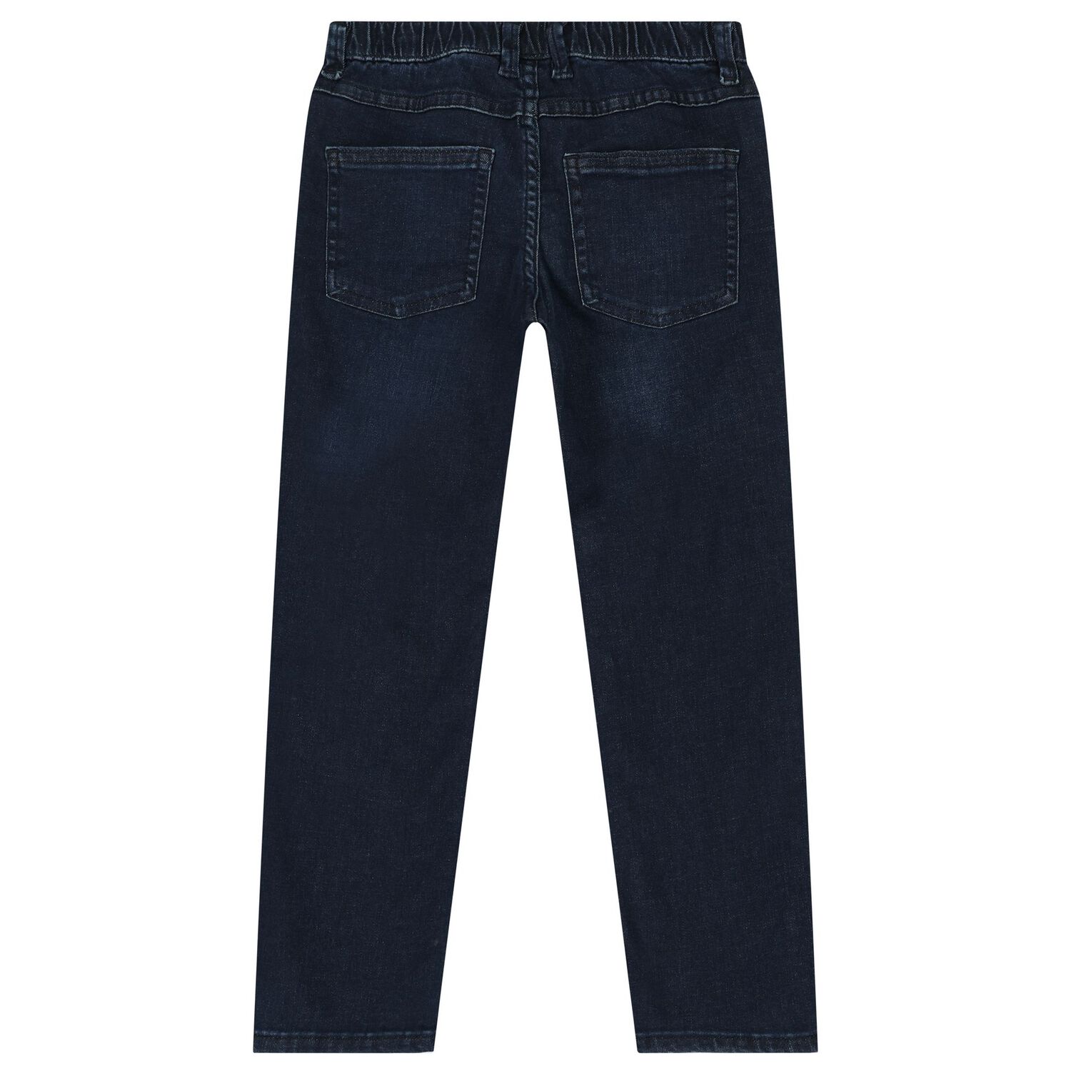 Boys Blue Teddy Bear Logo Denim Jeans, 1, hi-res image number null