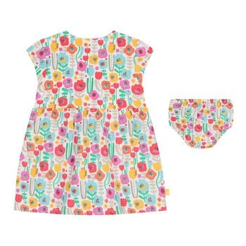Baby Girls Multi-Coloured Floral Dress Set