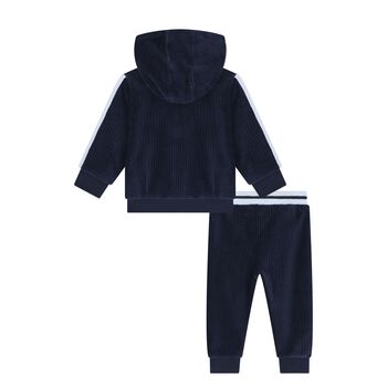 Baby Boys Navy Blue Logo Tracksuit