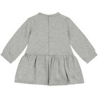 Younger Girls Grey Cat Dress, 1, hi-res